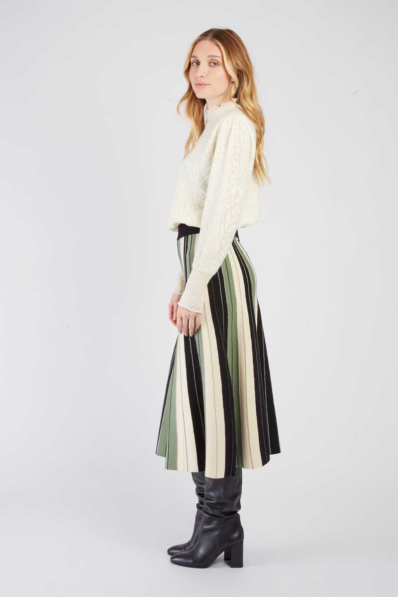 FALDA JEANNE COLOR VERDE 1